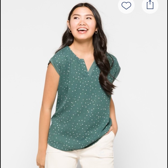 EUC!! PAPERMOON Reece Mixed Material Teal Blouse - Size L - Picture 2 of 9